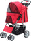 PAWISE Kolica za pse Pet Stroller, 68x46x100cm, crvena